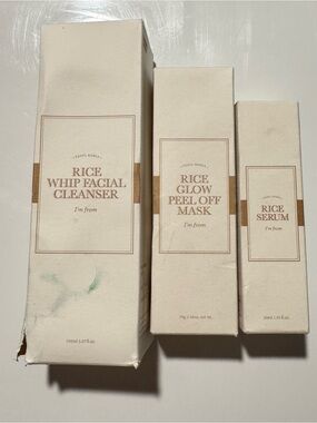 I’m From Rice Glow Cleanser, Peel Off Mask, Serum Bundle Korean Skincare